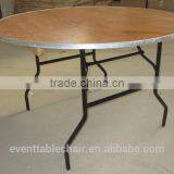 Used Plywood Banquet Rect Custom-made Trestle Folding Table thumbnail-6