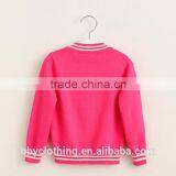 Custom Girls Baseball Style Cardigan Sweater thumbnail-2