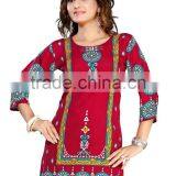 Canvas Crepe Printed Kurtis thumbnail-3