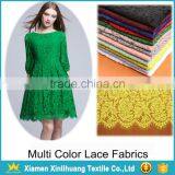 High Grade Eco Friendly Multi-Color Eyelash Lace Fabric for Lady Dress thumbnail-1