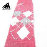 Fashion Stylish Diamond Pattern Semi-terry Stocking Knee-high Socks for Horse Rider thumbnail-5