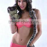 Wholesale Folding Funny Christmas Unisex Adult Animal Winter Hat and Gloves thumbnail-3