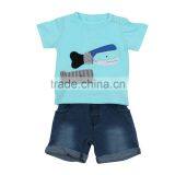 Eco-friendly Fancy Baby Tops Latest Design Baby Boy Clothing Set Pictures of Short Skirts and Tops thumbnail-3