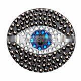 Evil Eye Rhinestone Sticker Light Website Blue Stone With Glitter Sticker Decoration thumbnail-3