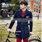 Young Fashion Winter Wool Men Long Coat Design thumbnail-2