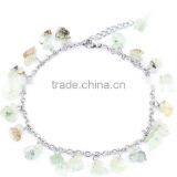 Colorful Indian Agate Charm Anklet Diy Handmade Indian Agate Anklet Jewelry for Party thumbnail-2