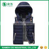 New Item European Style Slim Fit Lightweight Mens Cotton Down Vest for Winter thumbnail-5