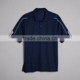 3 Strip Sleeve Moisture Polo Company Workers Uniform Custom Logo Heat Sealed on Back of Neck 100% Polyester Pique Mens Polo Whol thumbnail-4