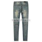 New Model Men's Distressed Urban Star Biker Denim Jeans Pants Men Slimming Skinny Used Motocycle Jeans thumbnail-5