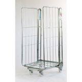 2 Sided Industrial Metal Steel Roll Cage Logistic Equipment