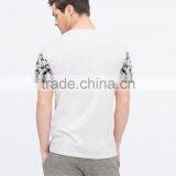 Customed Design Mens t Shirt Yarn With Vintage Eagle Printing thumbnail-2