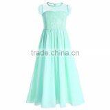 Summer Lace Chiffon Short Sleeved New Model For Girl Dress thumbnail-2