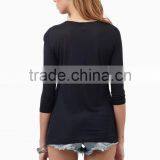 Regular Fit Long Sleeves Plain T-shirts Wholesale Blank t Shirts Woman thumbnail-5