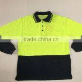 Hot Sale Poly/cotton Two-tone Long Sleeve Australia Safety Day Use Only Reflective Polo Shirt thumbnail-5