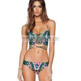 2016 Fashion Sexy Push up Straps Women Bikini Swimwear Bathing Suit Bikini With Decorated Bra thumbnail-3