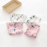 Wholesae Cotton Soft Flower Printing Tops and Pants Set Baby Girl Summer Set thumbnail-1