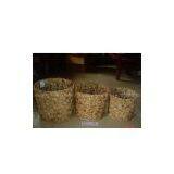 Water Hyacinthstorage Baskets/laundry Baskets/holiday Decoration/bamboo Crafts/wood Crafts/rattan Baskets/paper Baskets Crafts thumbnail-1