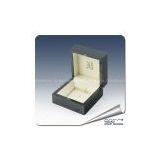 Custom Black Wood Clipped Ring Box Wholesale thumbnail-3