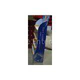 UV Coating Corrugated Sunscreen Cream Cosmetic Display Stands With ISO9001 Certification