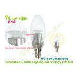 High Brightness Clear Cover 3 Watt Dim Led Candle Lamp E14 3000k 4000k 50000h thumbnail-1
