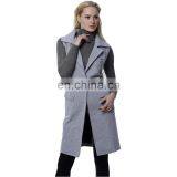 2015 Fashion Longline Lapel Collar Lady Jacket,custom Jacket,jacket for Women thumbnail-3