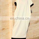 White Short Sleeves Abaya Muslim Women Maxi Dress (16042702) thumbnail-2
