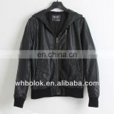 Fashion mens fashion pu leather jacket