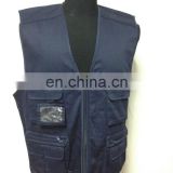 Hot selling cheap T/C canvas man work vest