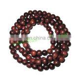 Rosewood Beads String (mala) Made of Fine Quality Handmade 8mm Round Rosewood Beads thumbnail-1