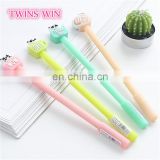 manufacture china School supplies kids fancy stationery wholesale best price plastic color gel pen cartoon cute