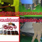 Modular air caster rigging systems applications