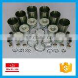 Комплект гильз цилиндров двигателя 6d34 для восстановления, новый комплект для Mitsubishi: поршень + кольцо + гильза цилиндра + штифт + зажим