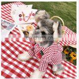 Dog Plaid Shirt Pet Clothes Summer Thin Dog Clothing Pomeranian Corgi Schnauzer Pet Clothing thumbnail-3