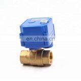 5v 3.6v 110v DN15 DN202 Way Brass Mini Electric Motorized Water Ball Solenoid Valve for Water Leakage Detector Equipment thumbnail-3