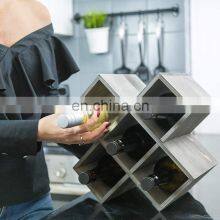 Rustic Wooden Wine Rack thumbnail-5