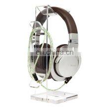New Arrival Acrylic Headphone Stand Holder Headset Holder With Cable Organizer thumbnail-3
