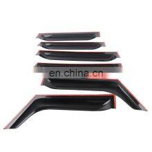 Maiker Offroad Sun Visor 6pcs on Window Rain Shield Guard for Jeep Wrangler JK 2007+ thumbnail-3