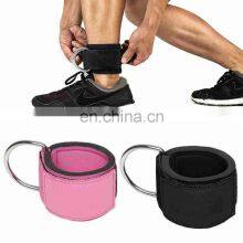 Adjustable Neoprene Padded Weight Workout Support Gym Ankle Cuffs Fitness Ankle Straps For Cable thumbnail-2