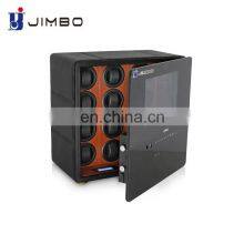 JIMBO Luxury Men Watch Storage Box Automatic Silent Rotate Watch Winder Safe