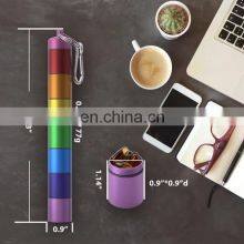 Amazon Hot Selling 2022 Sealing Waterproof 7-day Split Aluminum Alloy Color Metal Medicine Box thumbnail-5