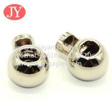 Polish Metal Drawstring Stopper Silver Shoelace Cord Ends Stopper Custom Size