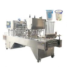 Popular Automatic Ice-cream Yougurt Sauce Cup Filling Sealing Pressing Lid Machine