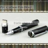 Carbon Fiber Fountain Pen With Usb Flash Drive Promotional Pen thumbnail-2