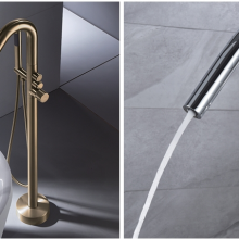 More Comfortable and Convenient to Use Suitable for a Relaxed Upgrade of the Bathroom Flexible to Use Floor Mounted Bathtub Mixer Series thumbnail-3