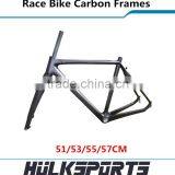 High-end 3K/UD Carbon Cyclocross Frames V-brake Race Bike Carbon Frameset 51/53/55/57CM Full Carbon Road Bike Frame thumbnail-1