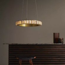 Modern Luxury Spain Linear Alabaster Chandelier Artdecolite Lighting thumbnail-5