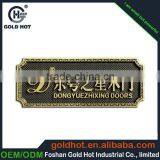 New Product Made in China Promotion Brass Metal Logo Plate, Metal Tags for Furniture thumbnail-1
