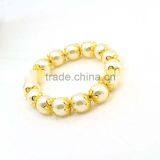 Fashion Jewelry High Quality Bead Bracelet Gold Plate Lady Wear Pearl Bracelet thumbnail-2