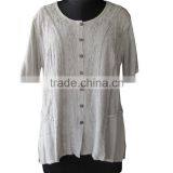 Soft Sexy New Ladies Knitted Top/tops Casual Wear Blouse Green Design Kurti Dress/Garment thumbnail-4