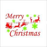 ALFOREVER Christmas Decal With Santa's Sleigh Vinyl Wall Decal thumbnail-2